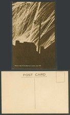 Malta WW2 War, Malta's Night Fixed Defences in Action 1943 Old Postcard Military