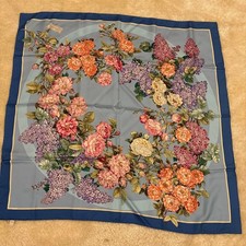 GUCCI Floral Silk Scarf 86cm x 86cm
