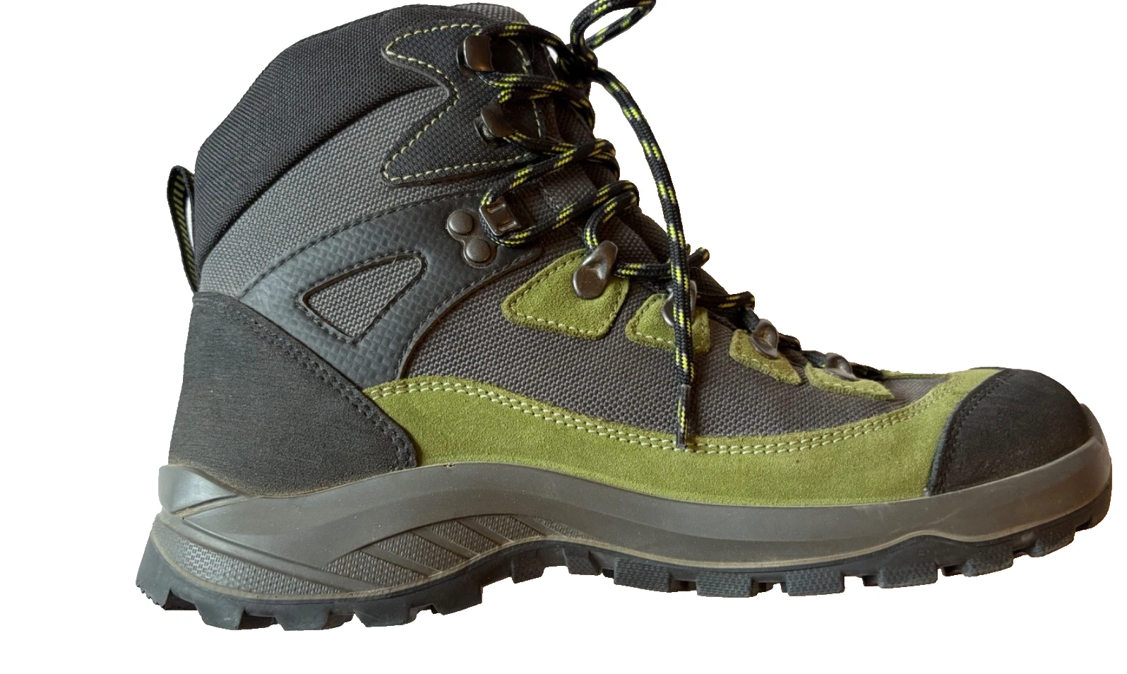 Lytos High Hiking Boot Mens 9 Green Black Designed Italy EU 42 Lace Up