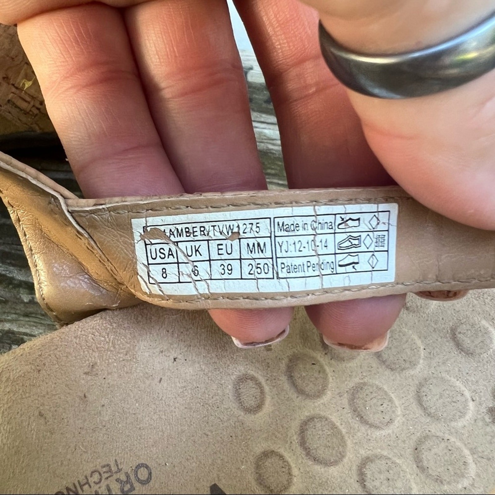 Vionic Amber adjustable cork square bead sandals … - image 6