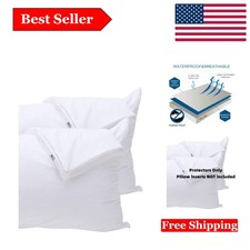 Ultimate 4-Pack Waterproof Featherproof Pillow Protectors
