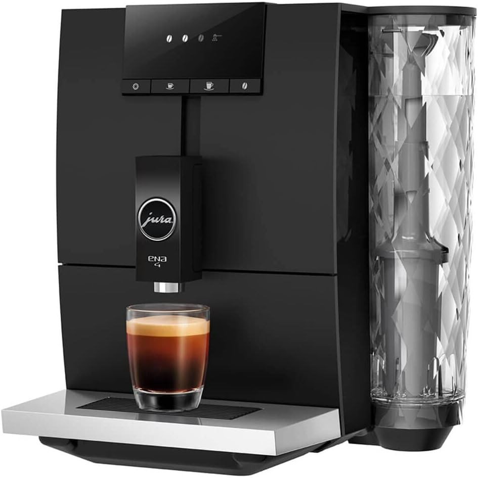 ENA 4 Metropolitan Black Espresso Machine - Stylish & Compac