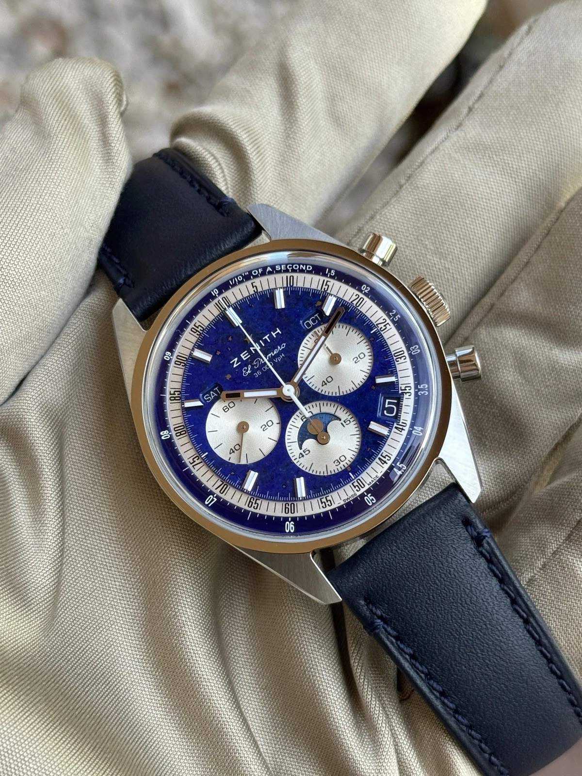 Zenith — Zenith El Primero CHRONOMASTER ORIGINAL LAPIS LAZULI 38mm LIMITED
