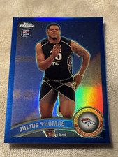 2011 Topps Chrome Blue Refractors RC #92 Julius Thomas 23/199 Denver Broncos