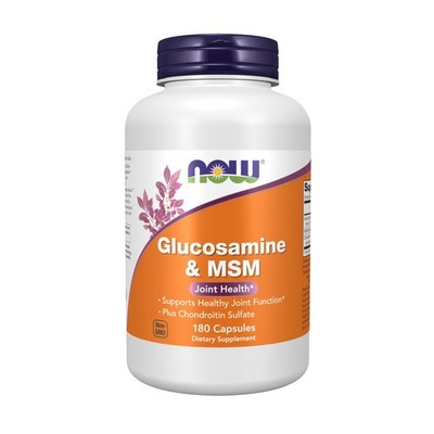 NOW Foods Supplements, Glucosamine & MSM plus 60 Count (Pack of 1), Off White
