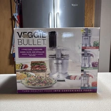 Veggie Bullet 3 Functions Slice Shred Spiralize Food Processor w/ Box NEW