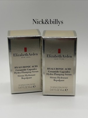NEW 2X Elizabeth Arden Hyaluronic Acid Ceramide 30 CAPSULES Each Free Ship AUThN