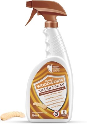 Woodworm Killer Spray 750ml: Protection Against Beetles & Termites