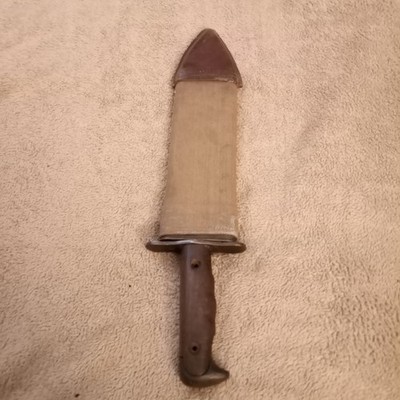 Original WW1 Bolo Fighting Knife US MOD 1917 C.T. Plumb St Louis 1918 W Scabbard