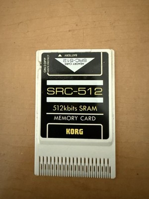 Korg SRC-512 512kbits SRAM Memory Card for Korg 01/W, X3, 03R/W