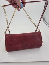 Umhängetasche Damen Kunstleder Clutch Rot 
