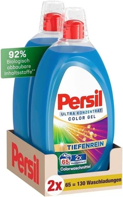 Persil Ultra Konzentrat Color Waschmittel 2x65 Waschladungen Flüssigwaschmittel - Bild 1 von 4