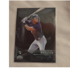 Topps Carson Williams Chrome Black Rookie #101 Tampa Bay Rays Baseball 2025