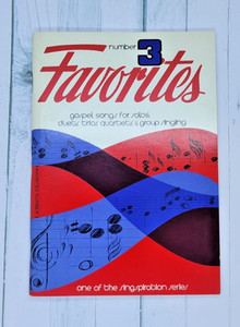 Favorites Number 3 Gospel Songs Singspiration 1981 Spiral Solo Duet Trio Group