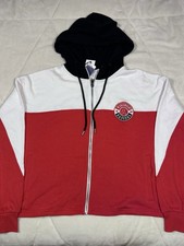 Womens WEAR Wisconsin Badgers Hoodie Color-Block Zip Up NCAA Size Large