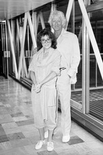 Actor Jon Pertwee a former Dr Who actress Elisabeth Sladen who pla- Old Photo