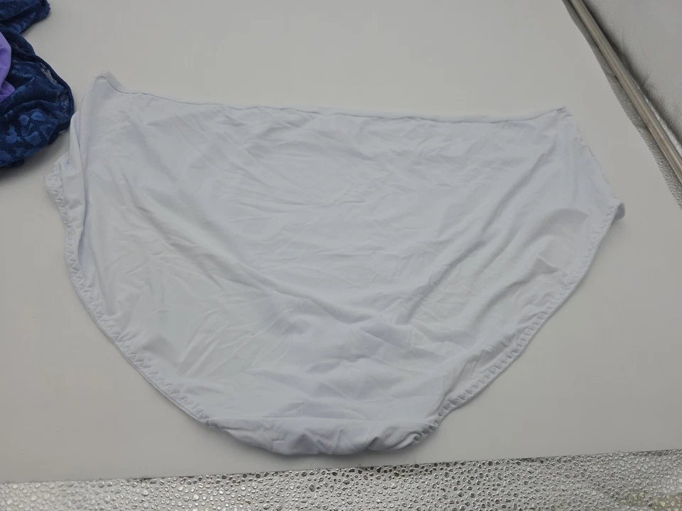 3pr NUEVO CON ETIQUETAS Ashley Stewart Plus Bragas Talla 30/32 5X Púrpura Estampado Animal Blanco 032 Foto 3 de 4