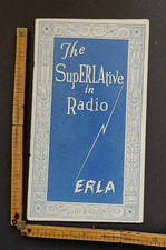 1925  Electronic Research Laboratories ERLA Circloid-Five brochure - rare