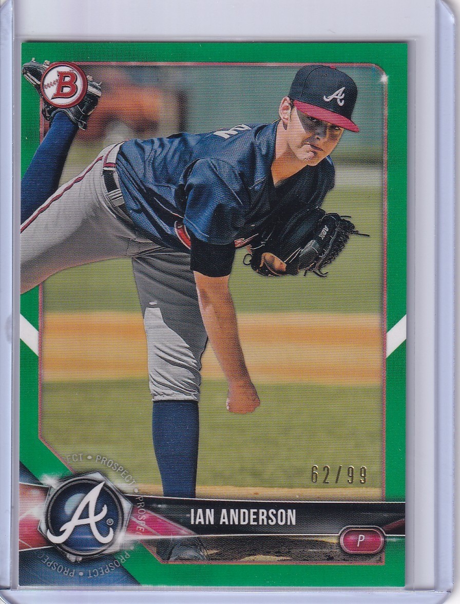 2018 Bowman Draft #BD-183 Ian Anderson Green #/99