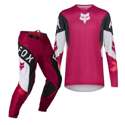 Fox Racing MX Jersey & Pant Kit Deal - 360 TINE (Cranberry/Black/White)