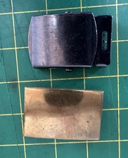 Vintage Belt Buckles Lot of 2 Luxenberg NY & Made in USA – Brass & Steel