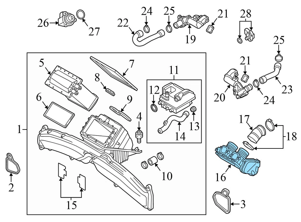 Audi S8 2013 4,0 L - carrocería del acelerador 079133062 M Foto 4 de 4