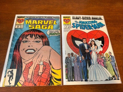 Amazing Spider-Man Annual 21 VF/NM 1st Print HIGH GRADE & MARVEL SAGA 22 💍🕷️