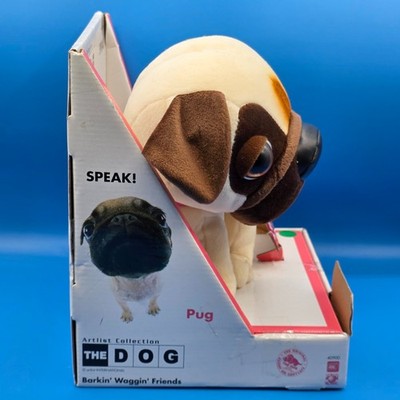 2003 THE DOG Artlist Collection INTERACTIVE PUG Dog BARKIN WAGGIN