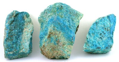 388 Gram Three NATURAL Gem Silica Turquoise Spiderweb In Quartz Cab Rough CS437