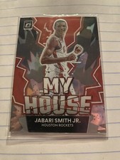 2022-23 Donruss Optic Jabari Smith Jr My House Holo Prizm Rookie RC #13 Rockets