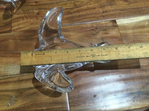 Pair Of Princess House Crystal Bird Dove Shape Glass Candy Nut Dish Bowl Clear - Picture 7 of 11