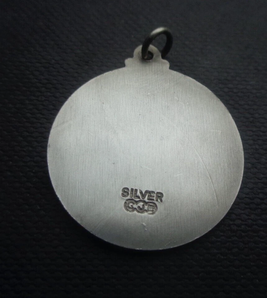 Attraente Argento St.Christopher Ciondolo - Georg Jensen Ltd C.1970s - Immagine 4 di 4