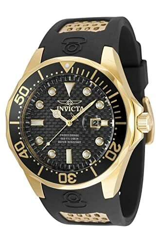 Invicta Men s 36553 Pro Diver Quartz 3 Hand Black Dial Watch