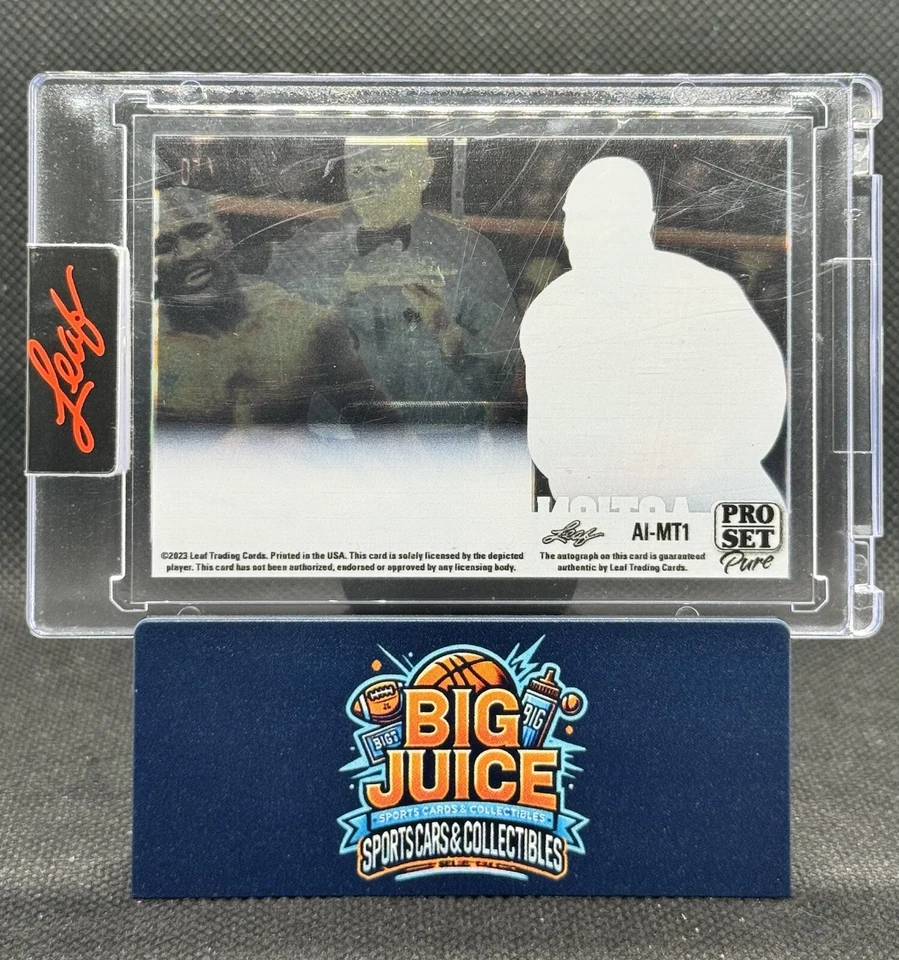 2023 Leaf Pro Set Pure Action Ink Mike Tyson Auto Autograph Gold /50 Holyfield - Image 2 of 2