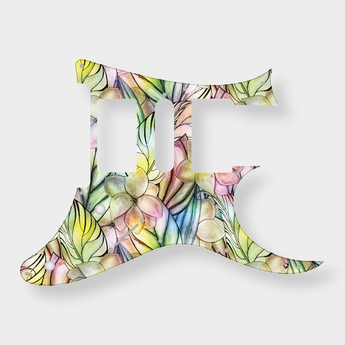 Ibanez RG Series Pickguard • Floral #8 • Custom Pickguard • Graphic - Afbeelding 1 van 11
