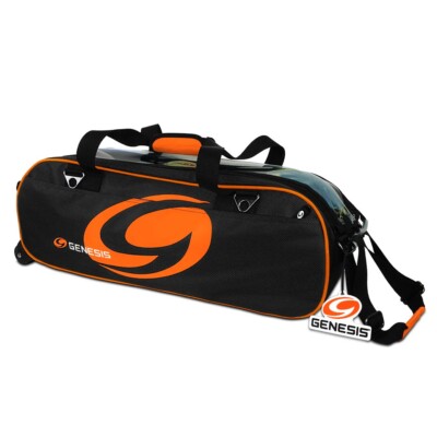 Genesis Sport 3 Ball Tote Bowling Bag Black/Orange