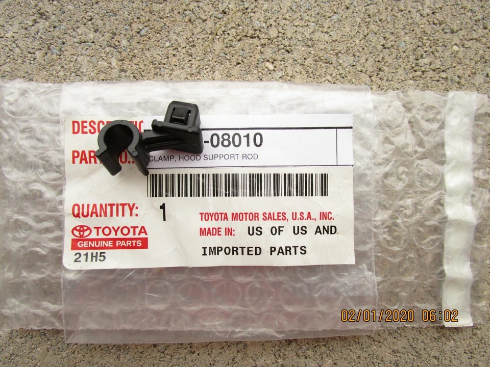 SE ADAPTA A: 98 - 03 TOYOTA SIENNA CAPÓ SOPORTE VARILLA ABRAZADERA RETENEDOR CLIP FABRICANTE DE EQUIPOS ORIGINALES NUEVO Foto 2 de 4