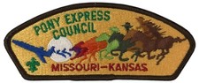 Pony Express St. Joseph, MO 1932-present MISSOURI-KANSAS CSP BRN Bdr (QR2956)