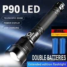35000000 Lumen Taschenlampe XHP90 LED 8000 Me...