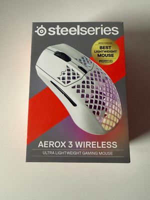 SteelSeries Aerox 3 Wireless RGB Gaming-Mouse weiß