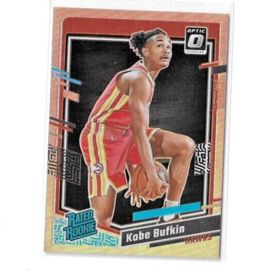 Kobe Bufkin 2023-24 Donruss Optic Silver Prizm Refractor Rated Rookie #220