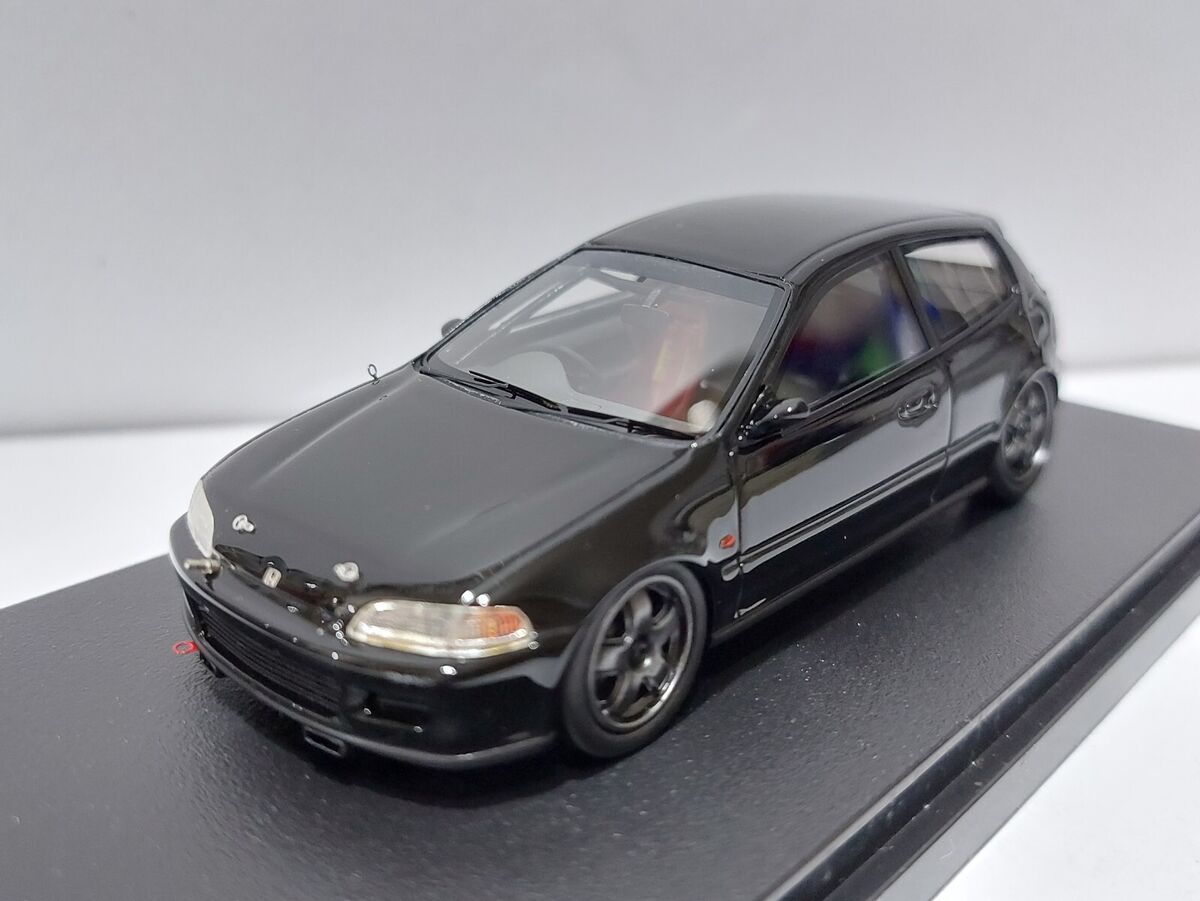 Honda Civic EG6 Black Group A Mirage Model 1/43 Scale Model Honda Civic EG6 Black Group A Mirage Model 1/43 Scale Model