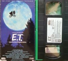 E.T. ET The Extra Terrestrial VHS 1988 MCA Rare Green Black Tape Spielberg