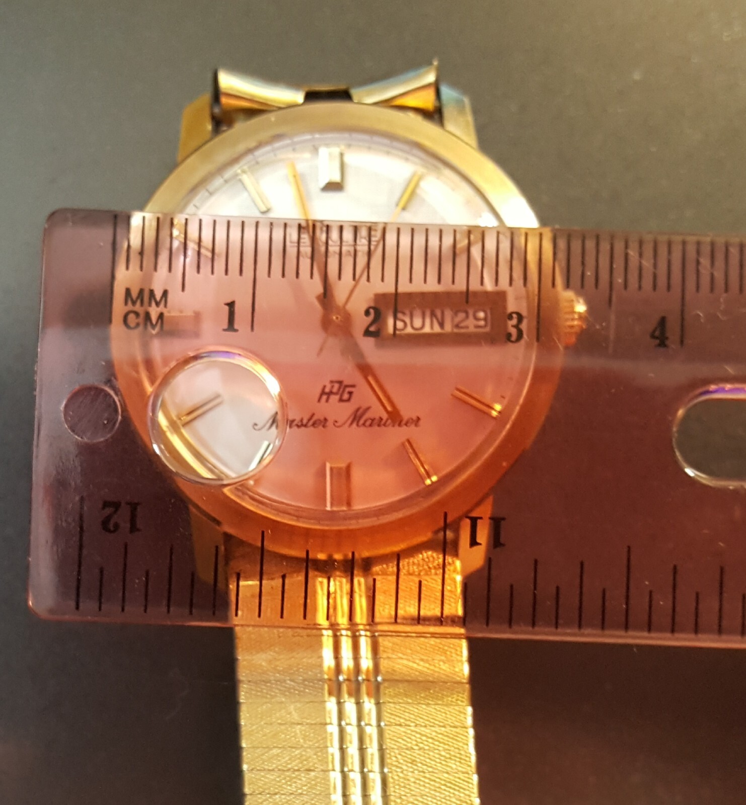 Le Coultre Solid 14K Gold Automatic Master Marine… - image 9