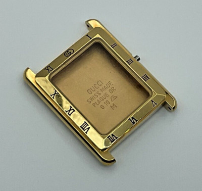 PREOWNED GUCCI 4200M YELLOW GOLD PLATED COMPLETE WATCH CASE