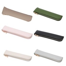 PU Leather Pen Sleeve Exquisite Pen Pocket Small Pen Pocket 7.8 x1.8 Zippered