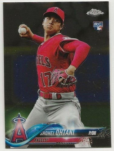 Tarjeta de novato 2018 Topps Chrome Update #HMT1 Shohei Ohtani (casi nuevo-como nuevo) - Imagen 3 de 3