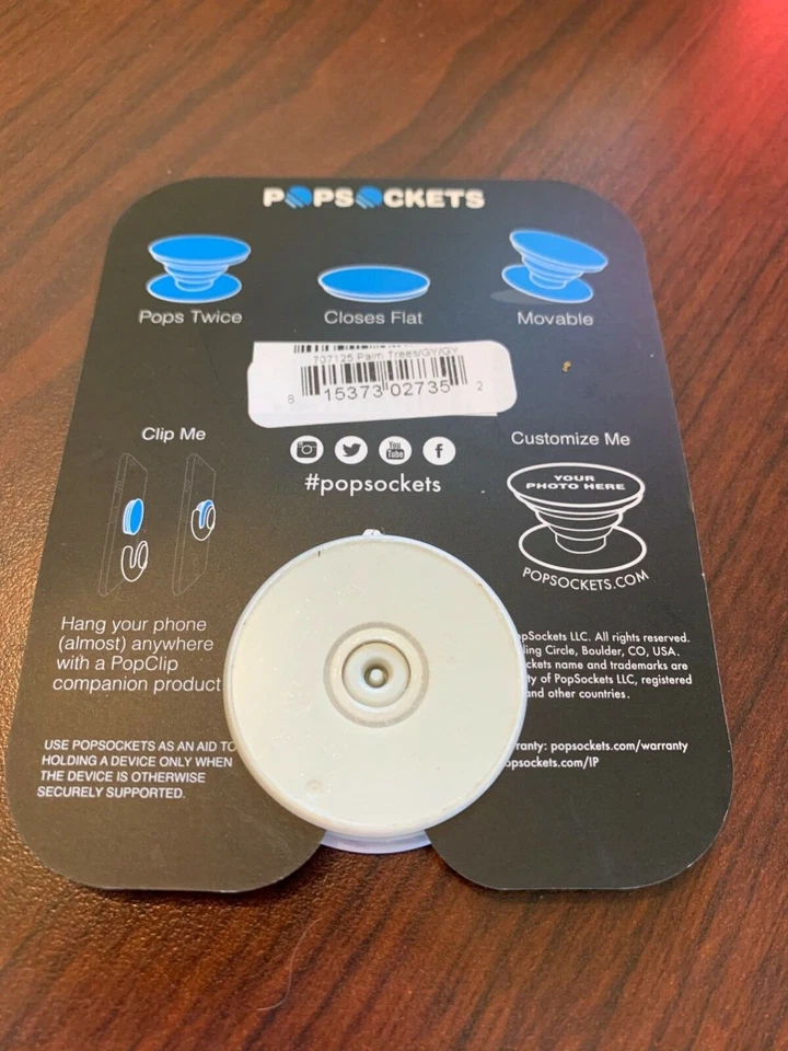 PopSockets: Collapsible Grip & Stand for Phones and Tablets - Palm Trees - Image 2 of 3