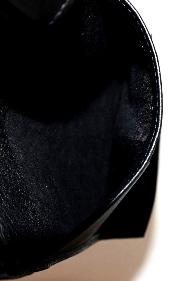 Vintage St Thomas Wallet Black Pebbled Leather Genuine Cowhide Womens