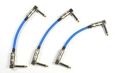 CANARE GS-6 Blue 15cm L-L type patch cable 3 pcs set PA-232 Connect effectors